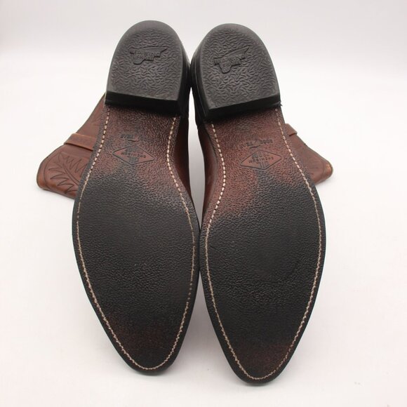 Red Wing Boots Pecos Men's 14 D Work Cowboy Boots Pull On Brown Leather 9801 - Picture 8 of 12